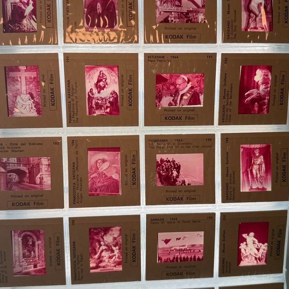 Cineflash Kodak Film Vintage 1960s All Vatican 2 60 Colour Slides Souvenir NWT